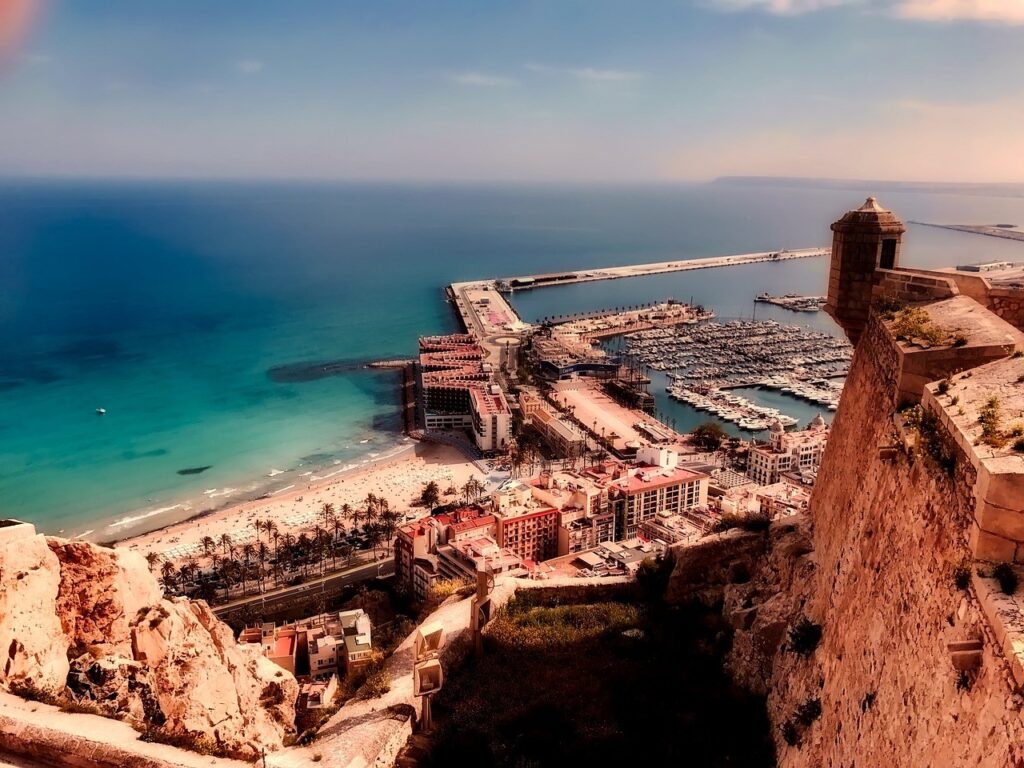 Imagen desde el Catillo de Santa Bárbara en Alicante